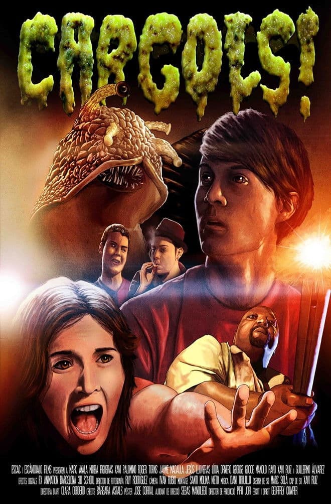 Poster backdrop for Cargols!