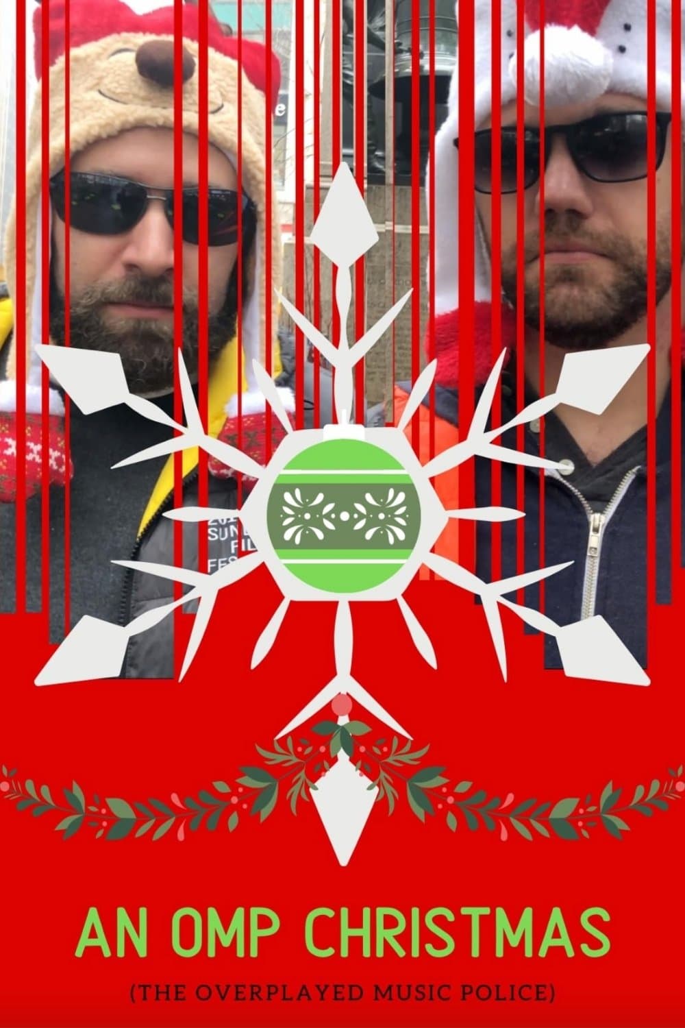 Poster backdrop for An OMP Christmas