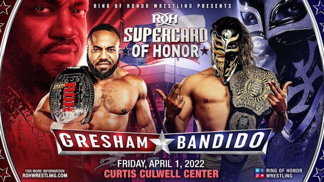Poster backdrop for ROH: Supercard of Honor XV