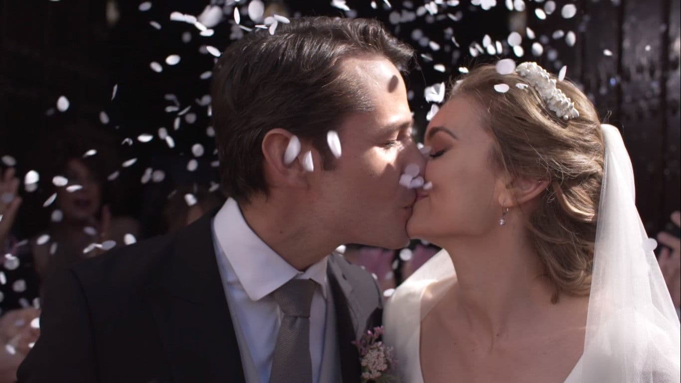 Poster backdrop for La boda