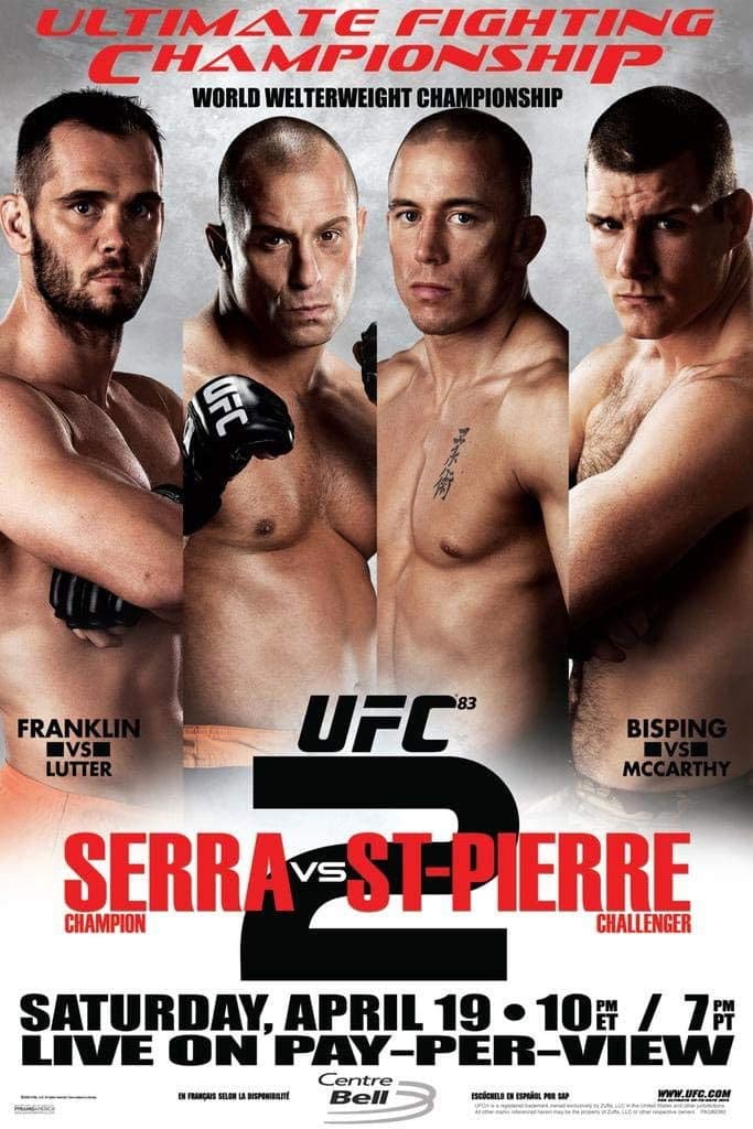 Poster backdrop for UFC 83: Serra vs. St-Pierre 2