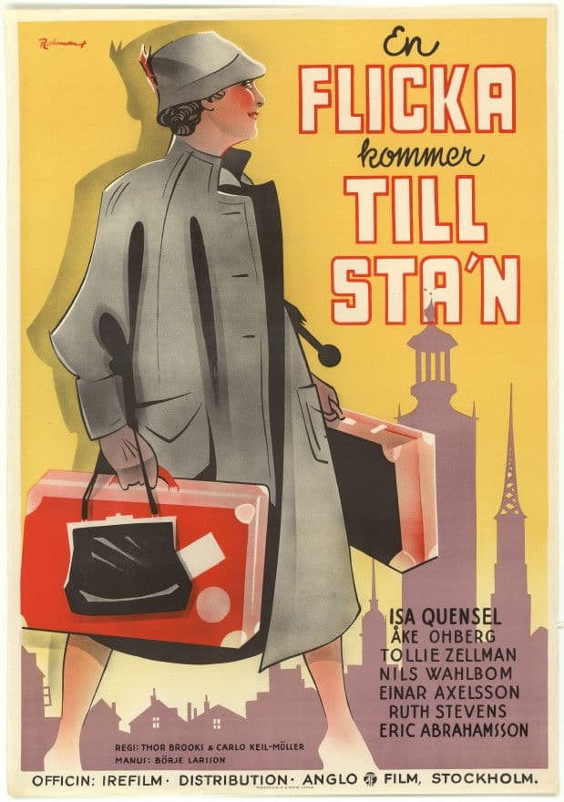 Poster backdrop for En flicka kommer till sta'n