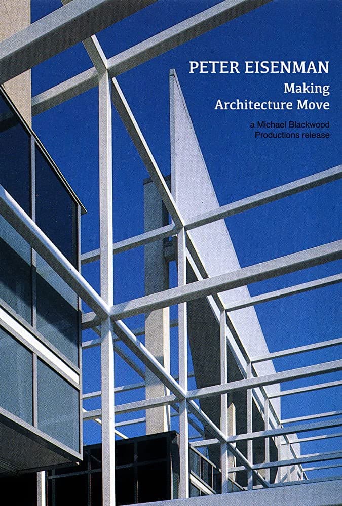 Poster backdrop for Peter Eisenman: Making Architecture Move