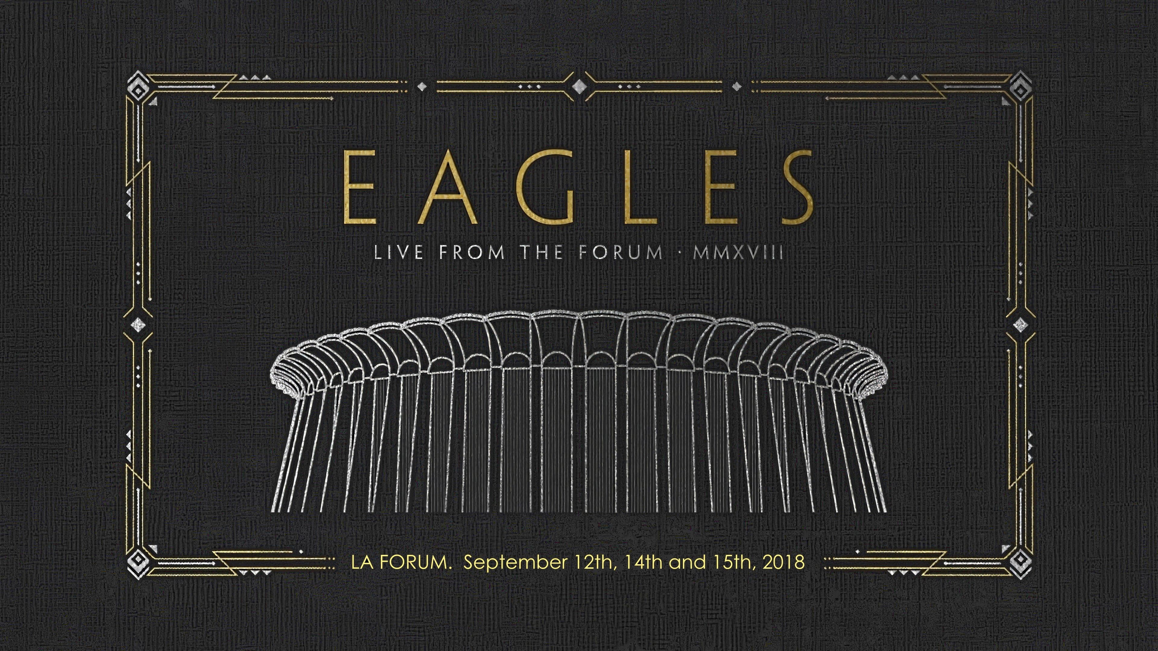 Poster backdrop for Eagles - Live from the Forum MMXVIII