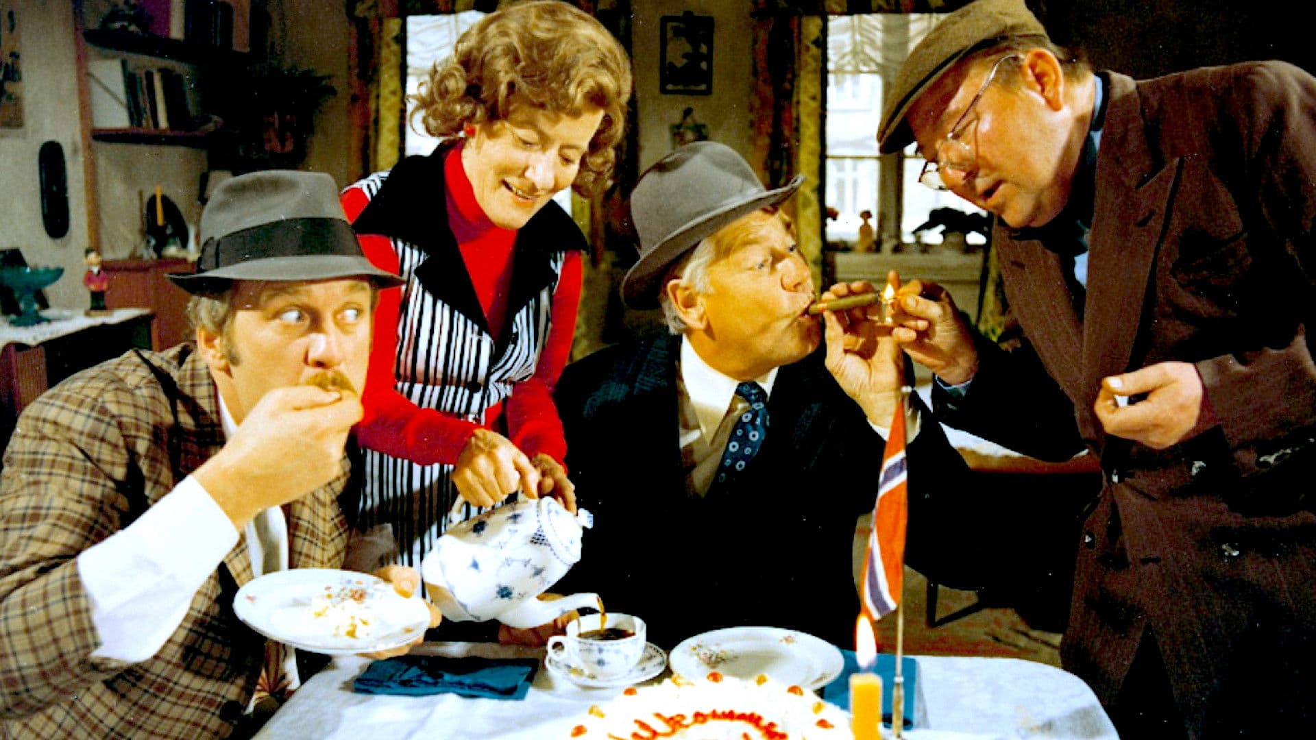 Poster backdrop for The Olsen Gang meets The King and the Jackal