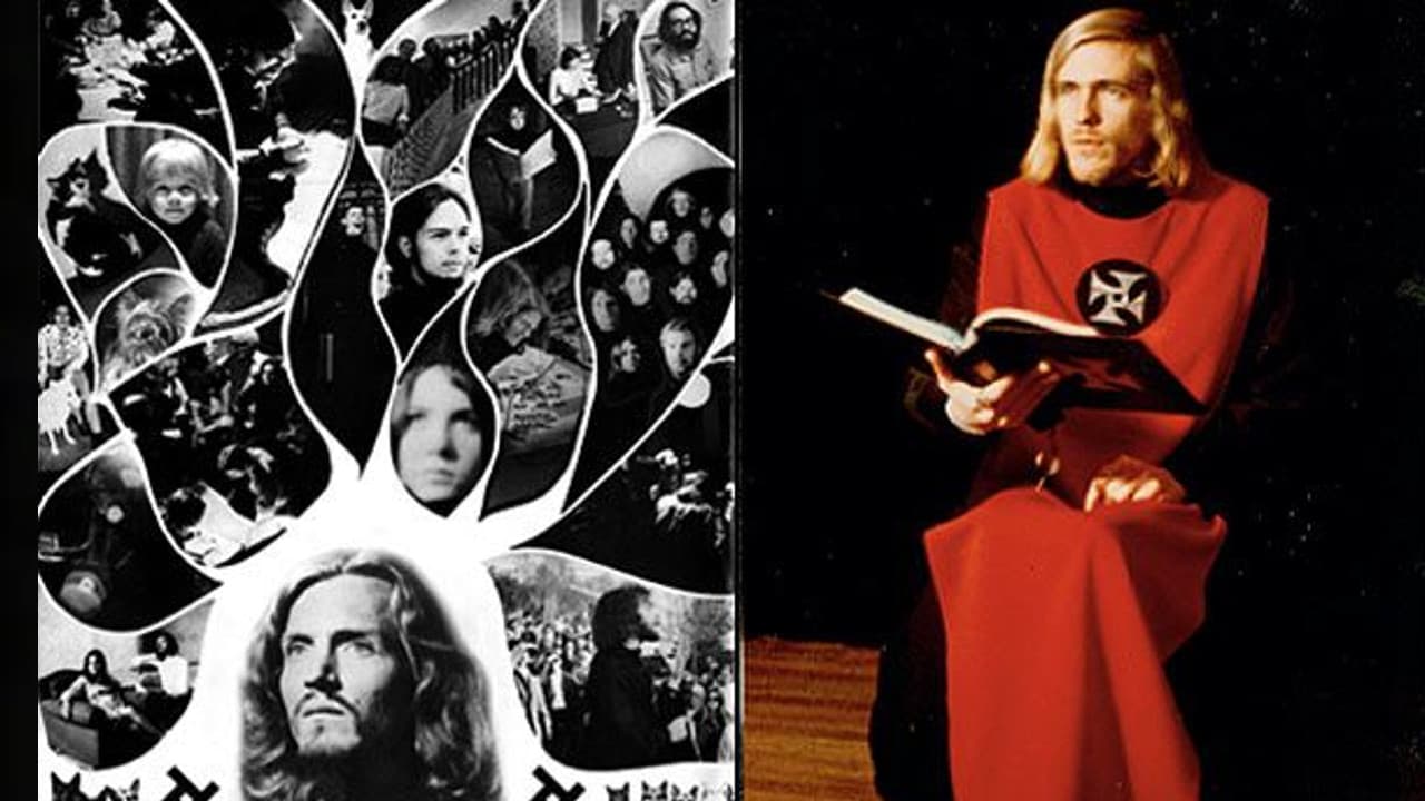 Poster backdrop for Charles Manson, The Church of Satan, The Universal Order & The Process Church of Final Judgment