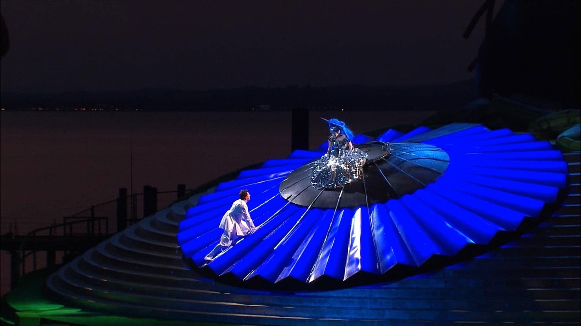 Poster backdrop for Mozart: The Magic Flute (Bregenz Festival)