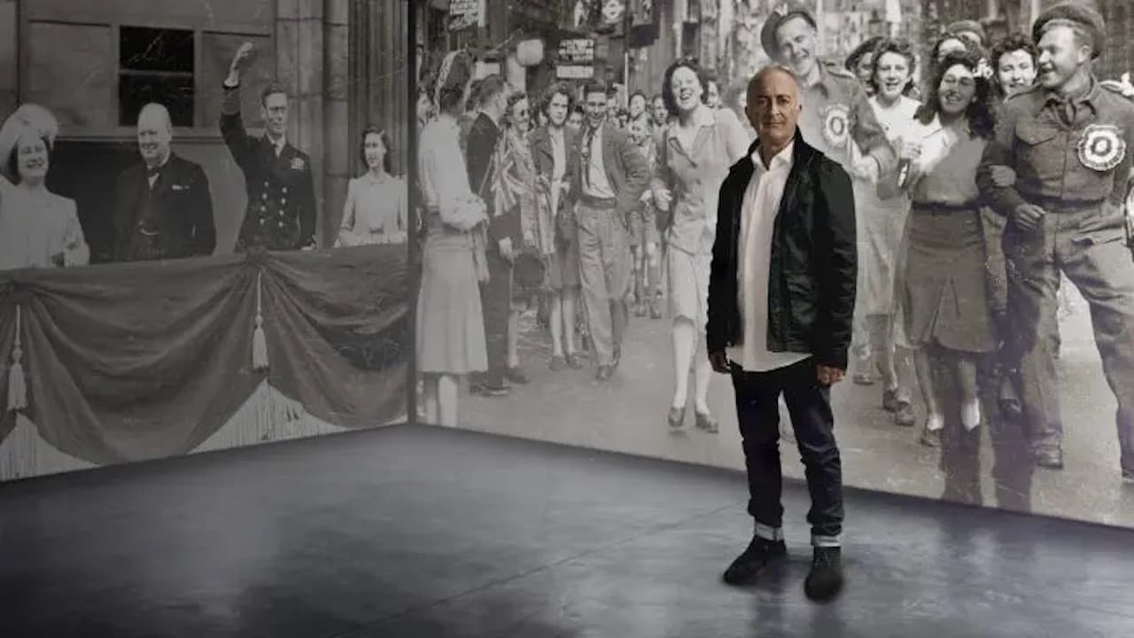 Poster backdrop for Tony Robinson's VE Day Minute by Minute