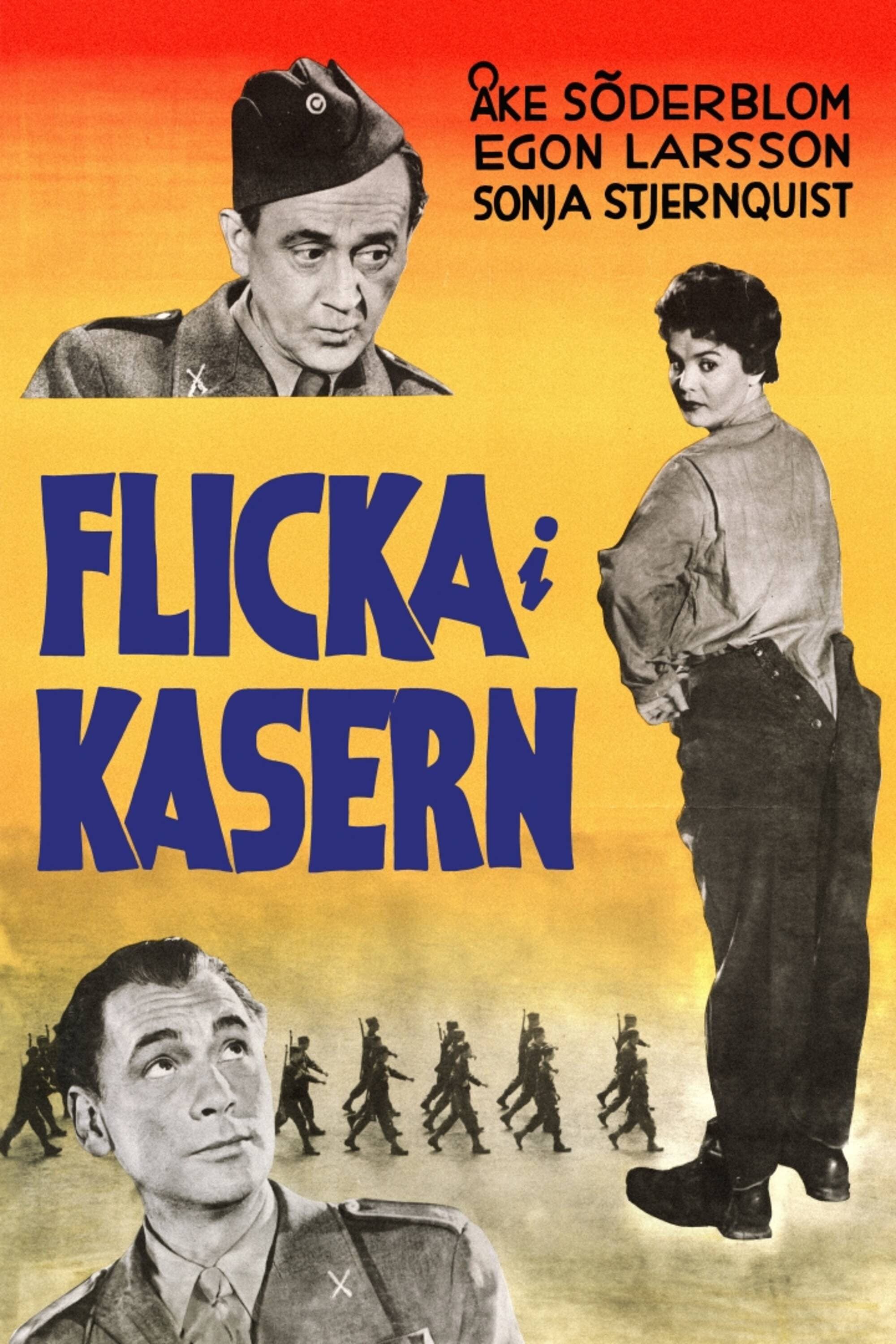 Poster backdrop for Flicka i kasern