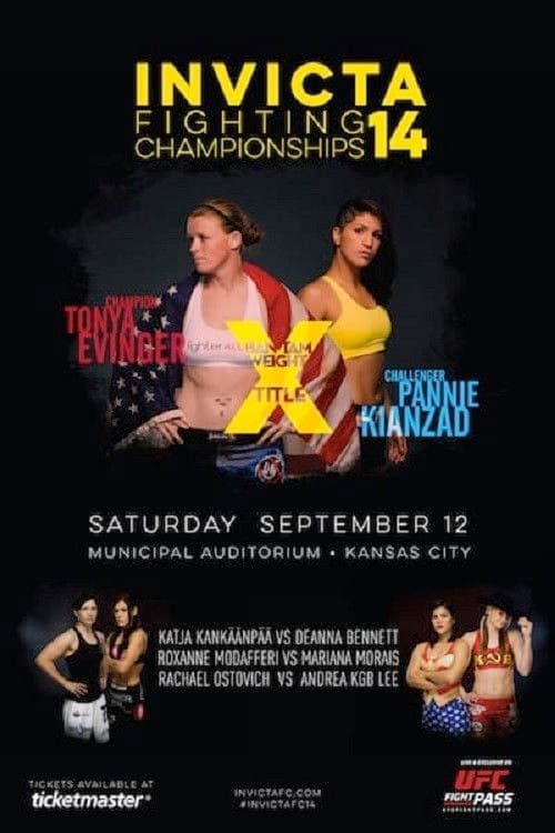Poster backdrop for Invicta FC 14: Evinger vs. Kianzad