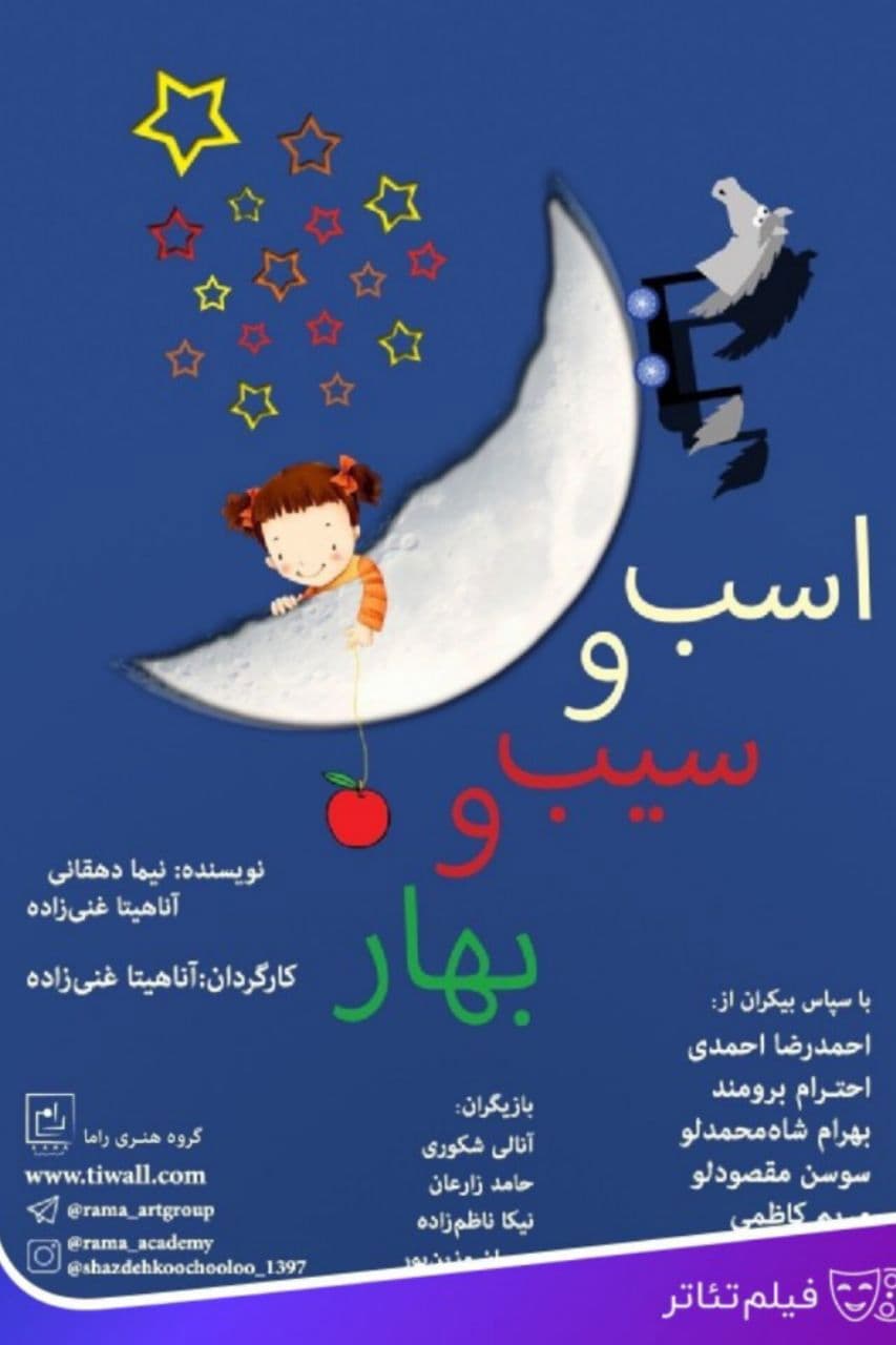 Poster backdrop for Horse, Apple, and Spring