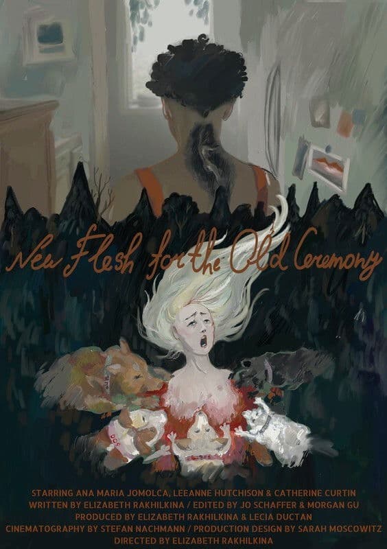 Poster backdrop for New Flesh for the Old Ceremony