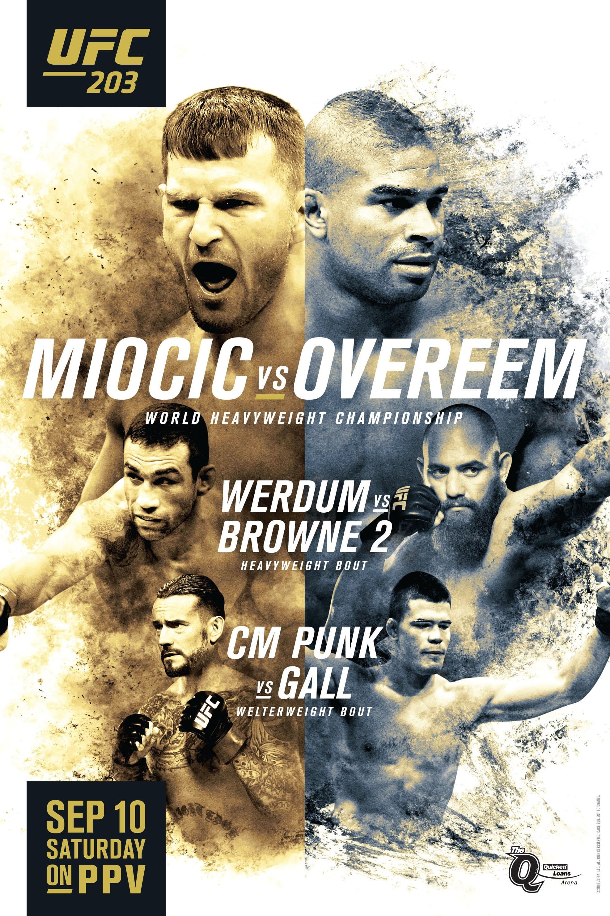 Poster backdrop for UFC 203: Miocic vs. Overeem