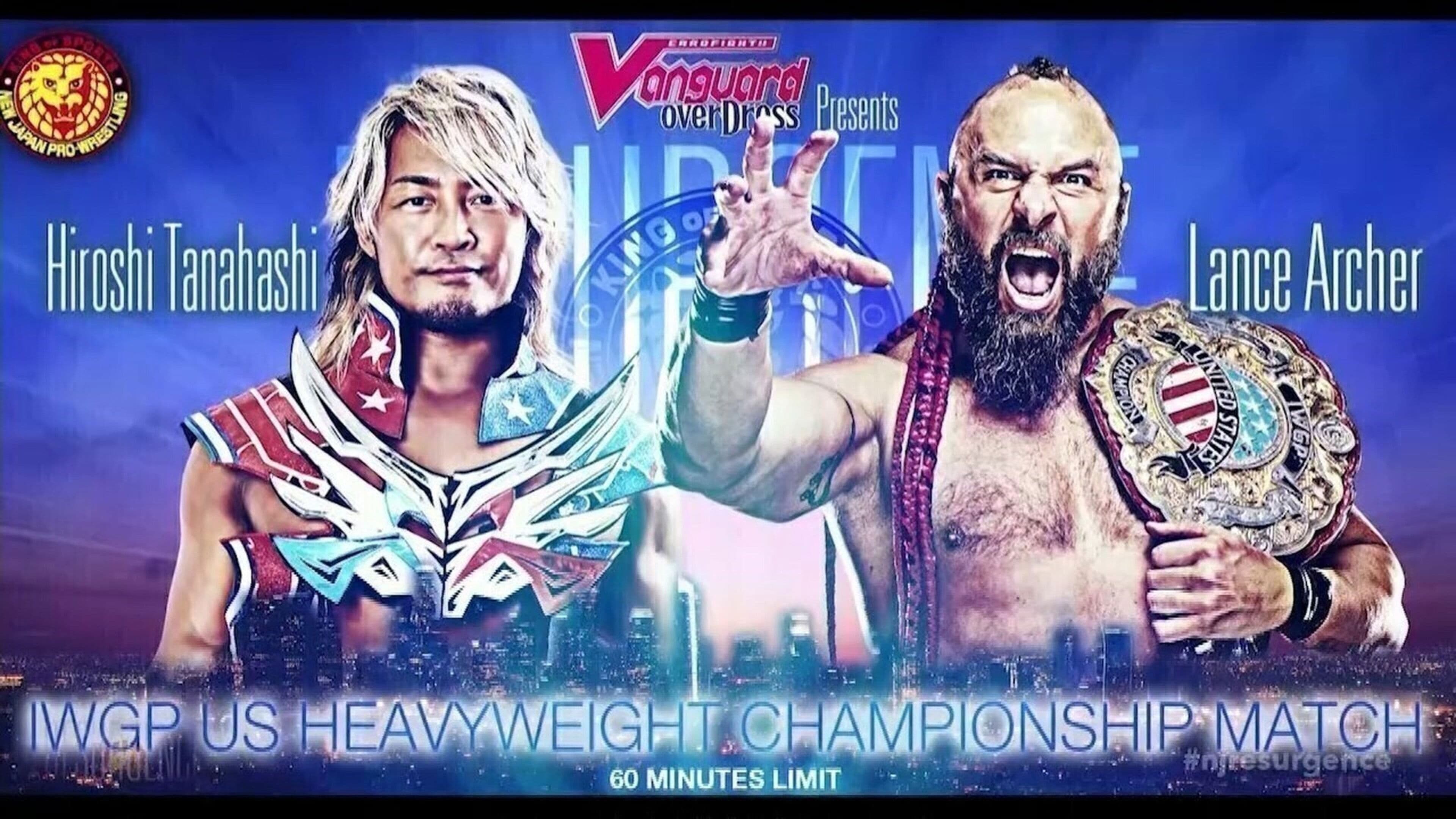 Poster backdrop for NJPW Resurgence 2021