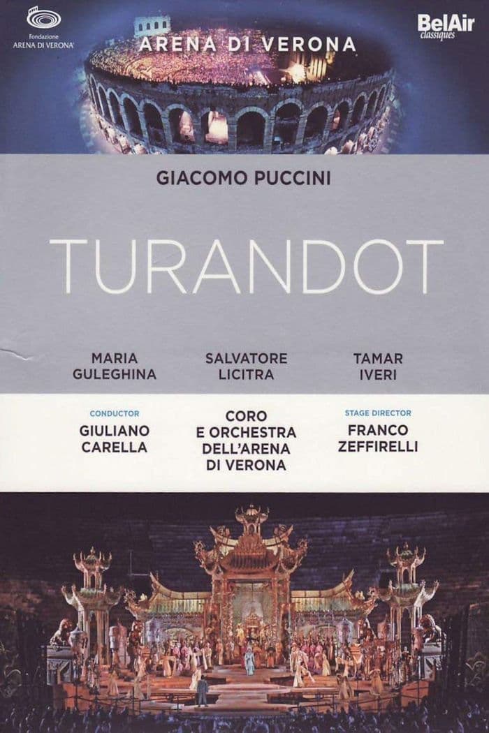 Poster backdrop for Turandot - Puccini - Live from Verona