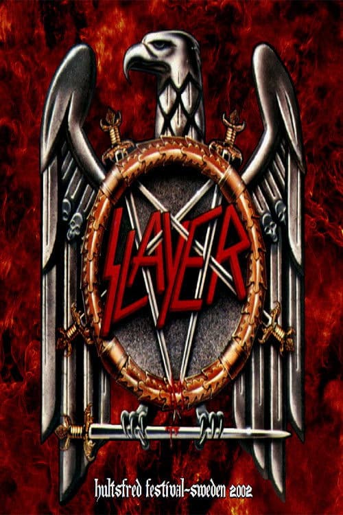 Poster backdrop for Slayer: Hultsfred Festival - Hultsfred, Sweden 2002/06/14