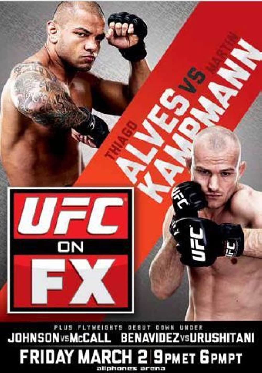 Poster backdrop for UFC on FX 2: Alves vs. Kampmann