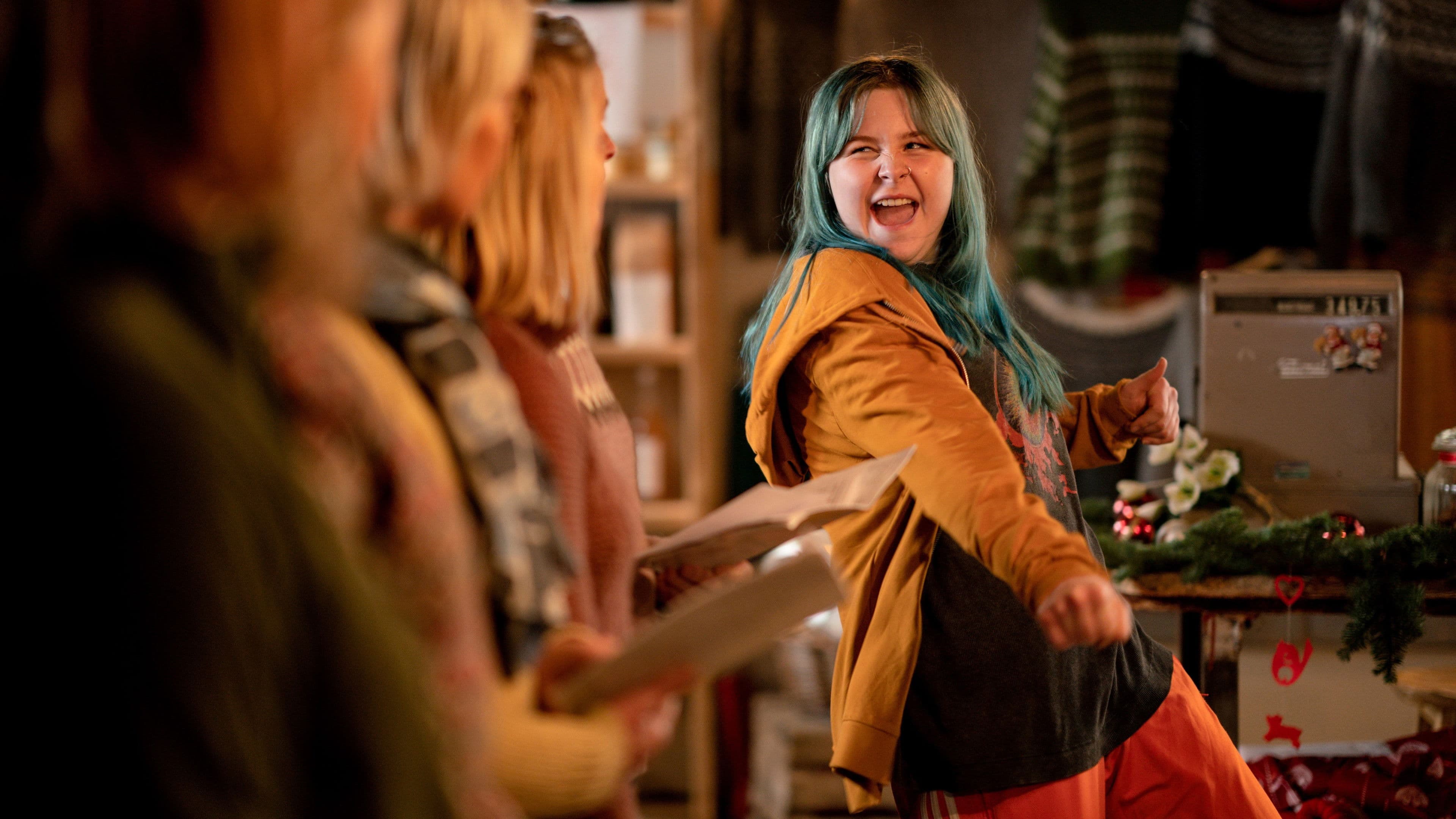 Poster backdrop for Malou's Christmas