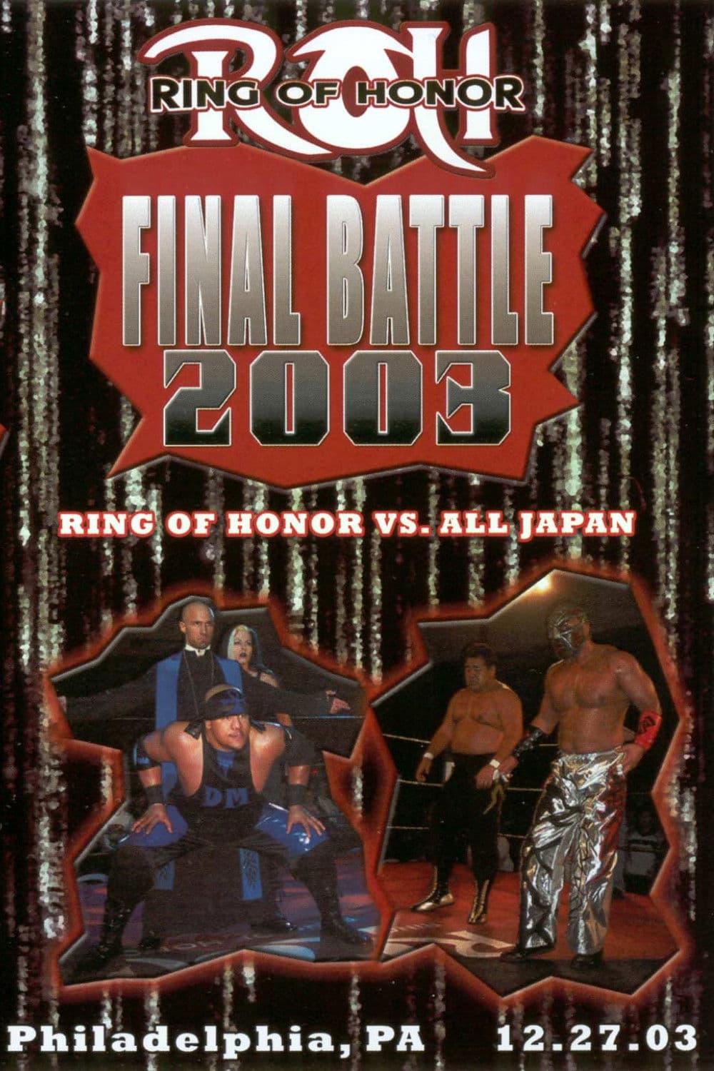 Poster backdrop for ROH Final Battle 2003