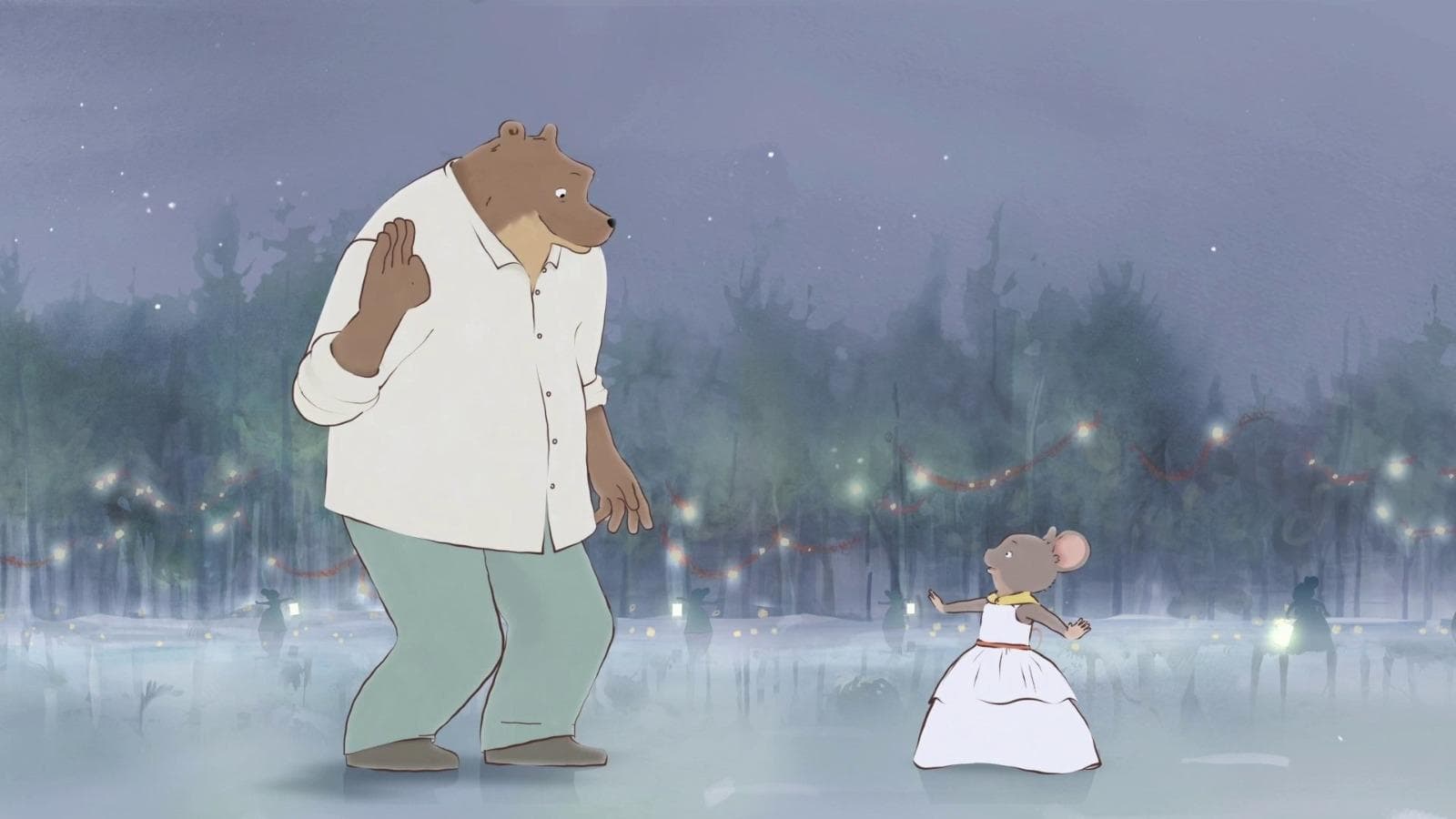 Poster backdrop for Ernest & Celestine's Winter