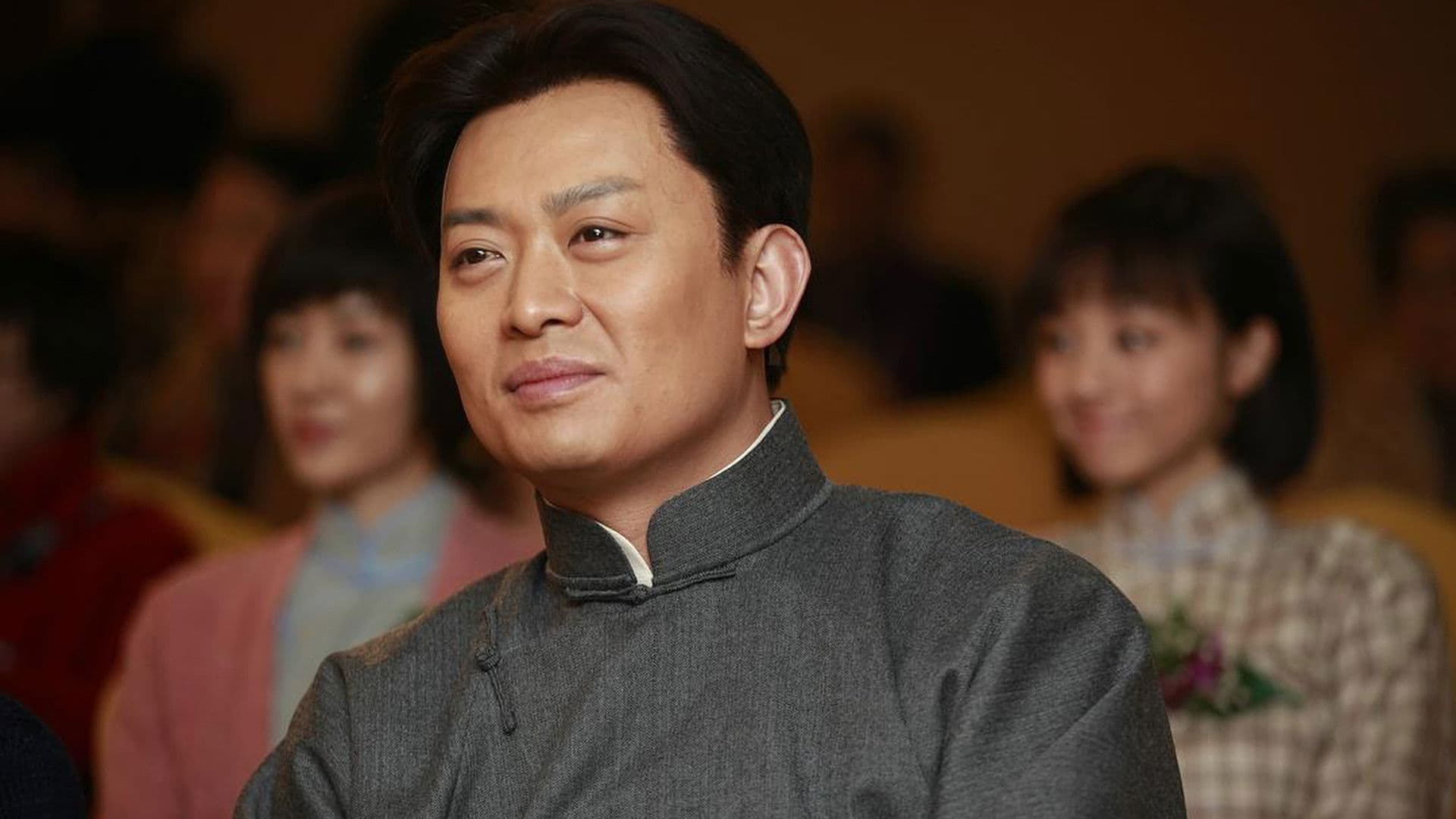 Poster backdrop for Mao Zedong in Shanghai 1924