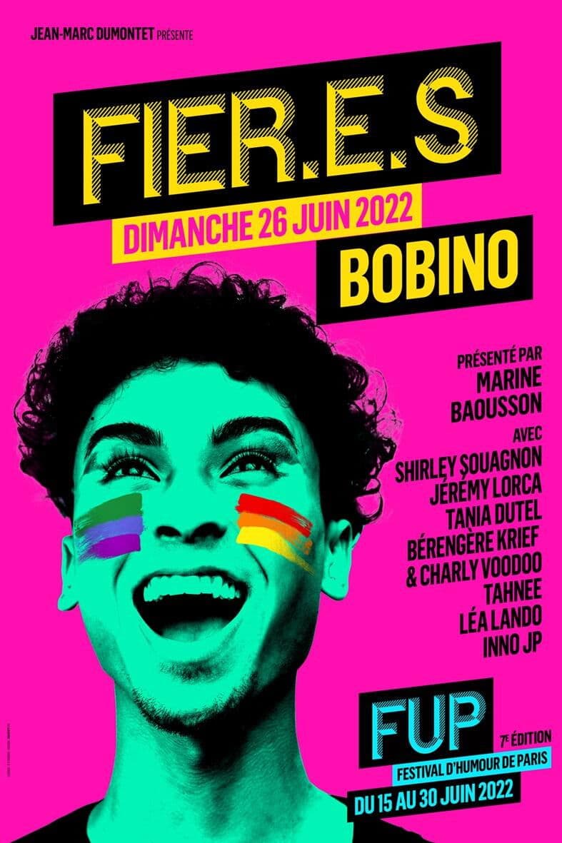 Poster backdrop for Festival d'humour de Paris : Fier.e.s