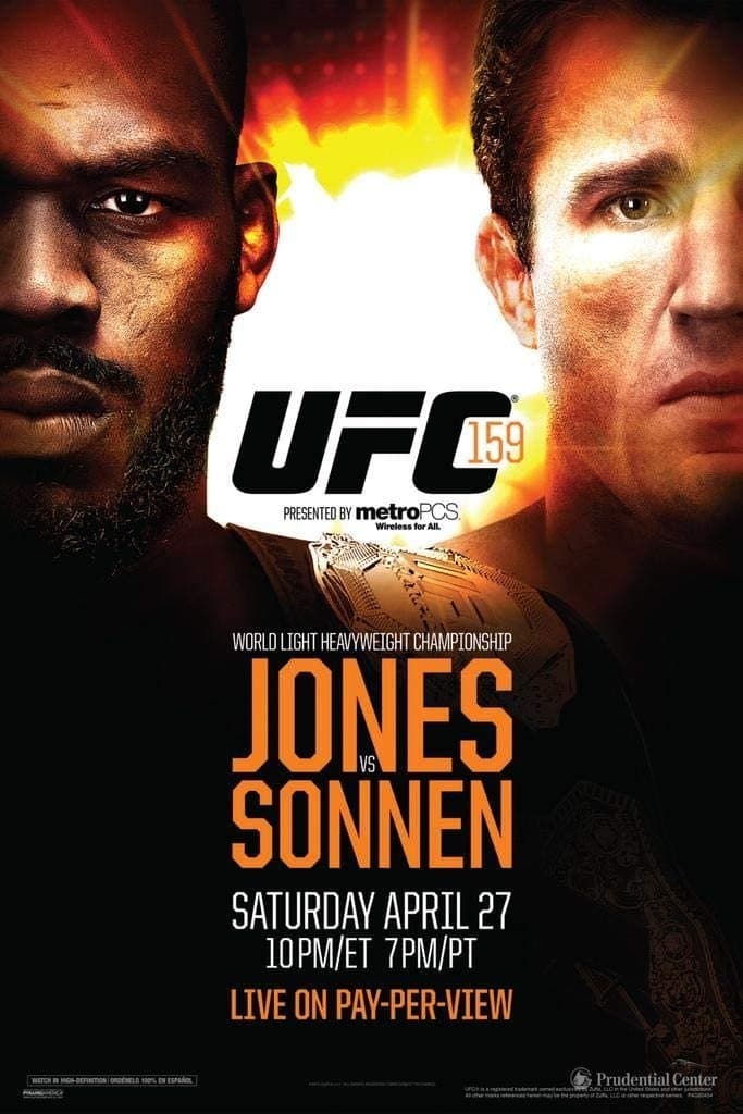 Poster backdrop for UFC 159: Jones vs. Sonnen