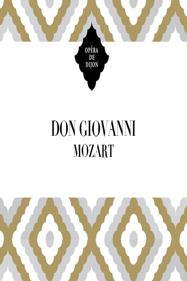 Poster backdrop for Don Giovanni - Dijon Opera