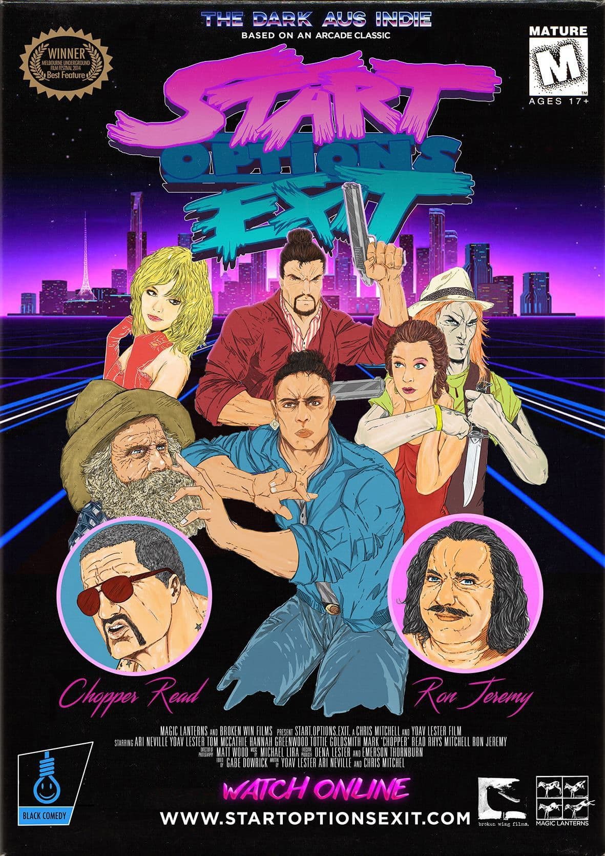 Poster backdrop for Start Options Exit