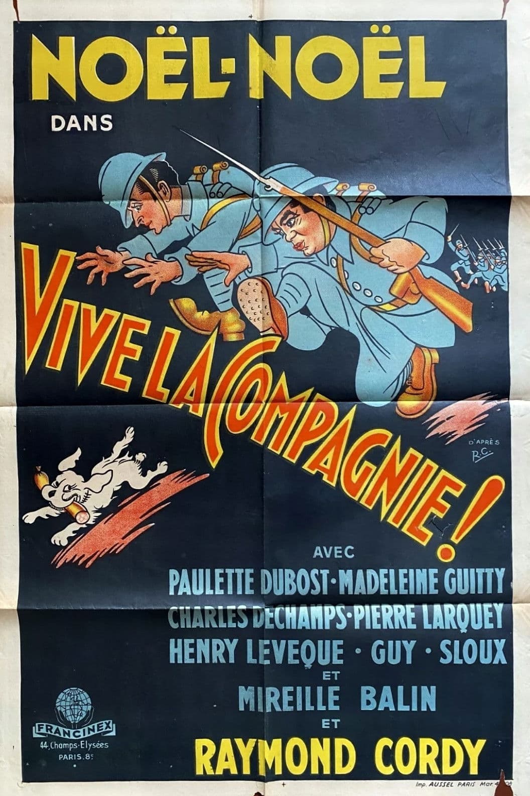 Poster backdrop for Vive la compagnie