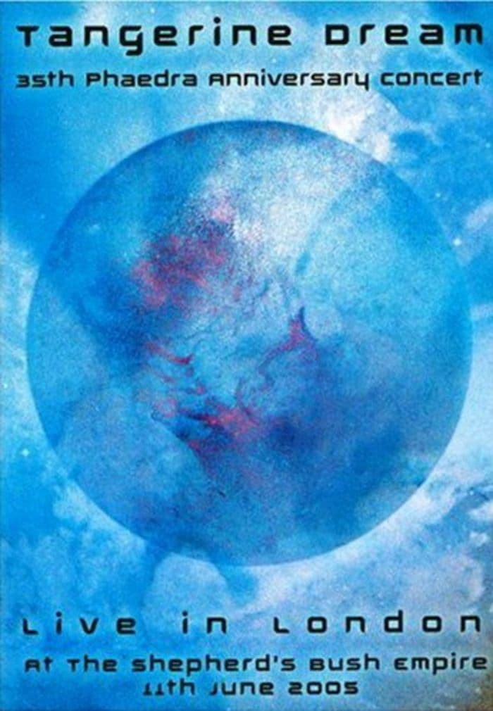 Poster backdrop for Tangerine Dream - Live in London at Shepherds Bush Empire