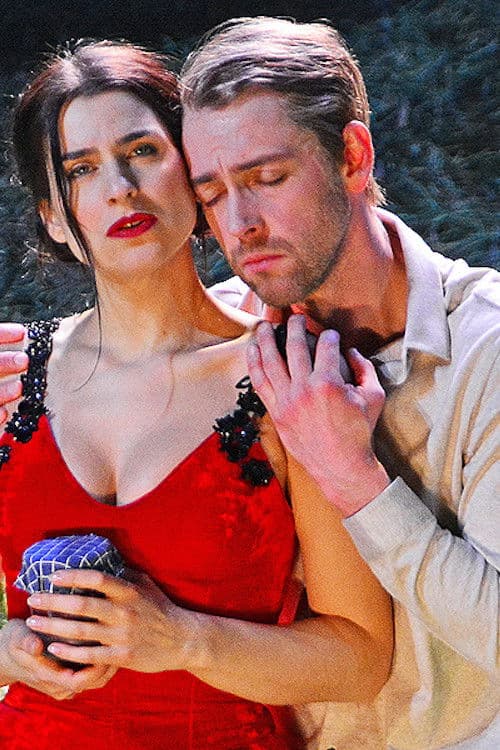 Poster backdrop for Tchaikovsky: Eugene Onegin (Komische Oper Berlin)