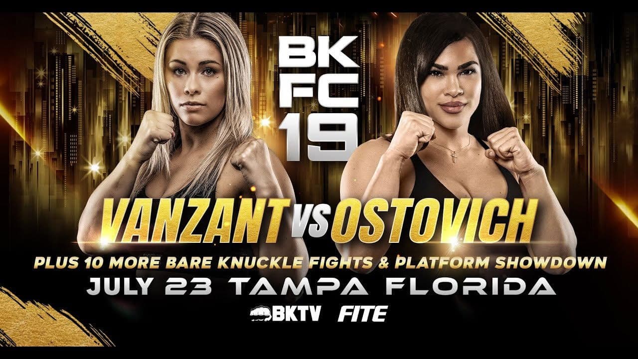Poster backdrop for BKFC 19: Paige VanZant vs Rachael Ostovich