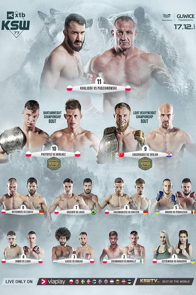 Poster backdrop for KSW 77