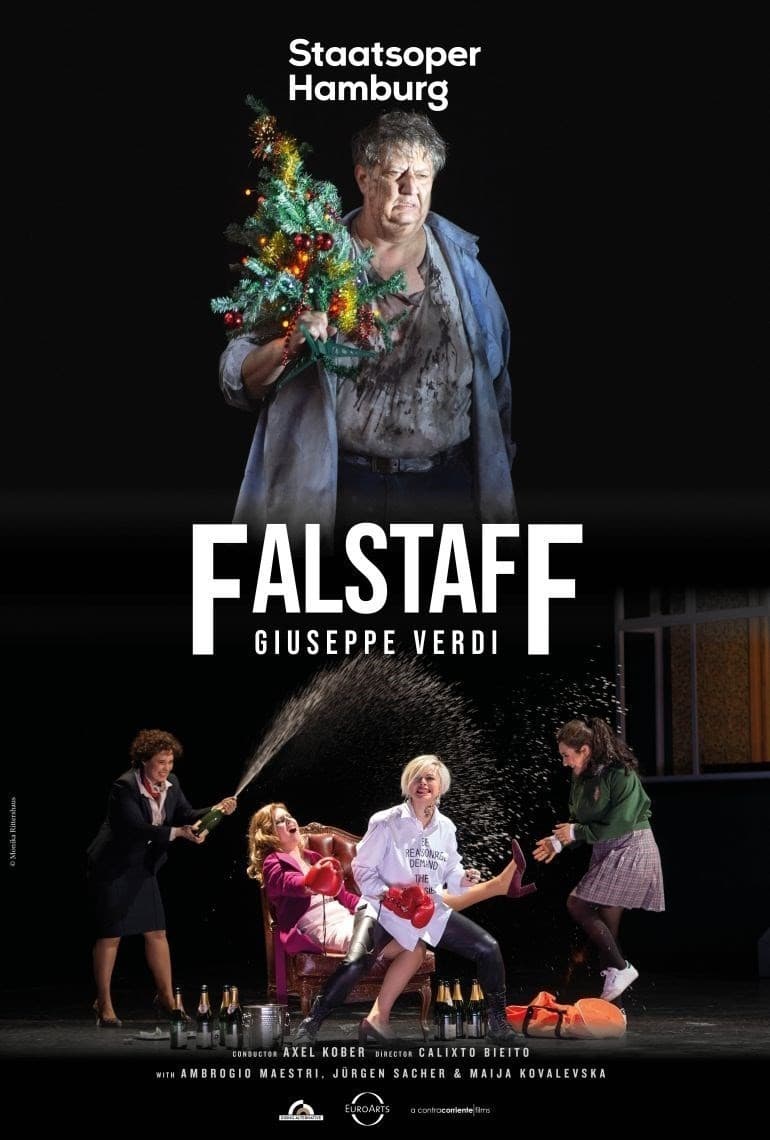 Poster backdrop for Falstaff (Hamburg State Opera)
