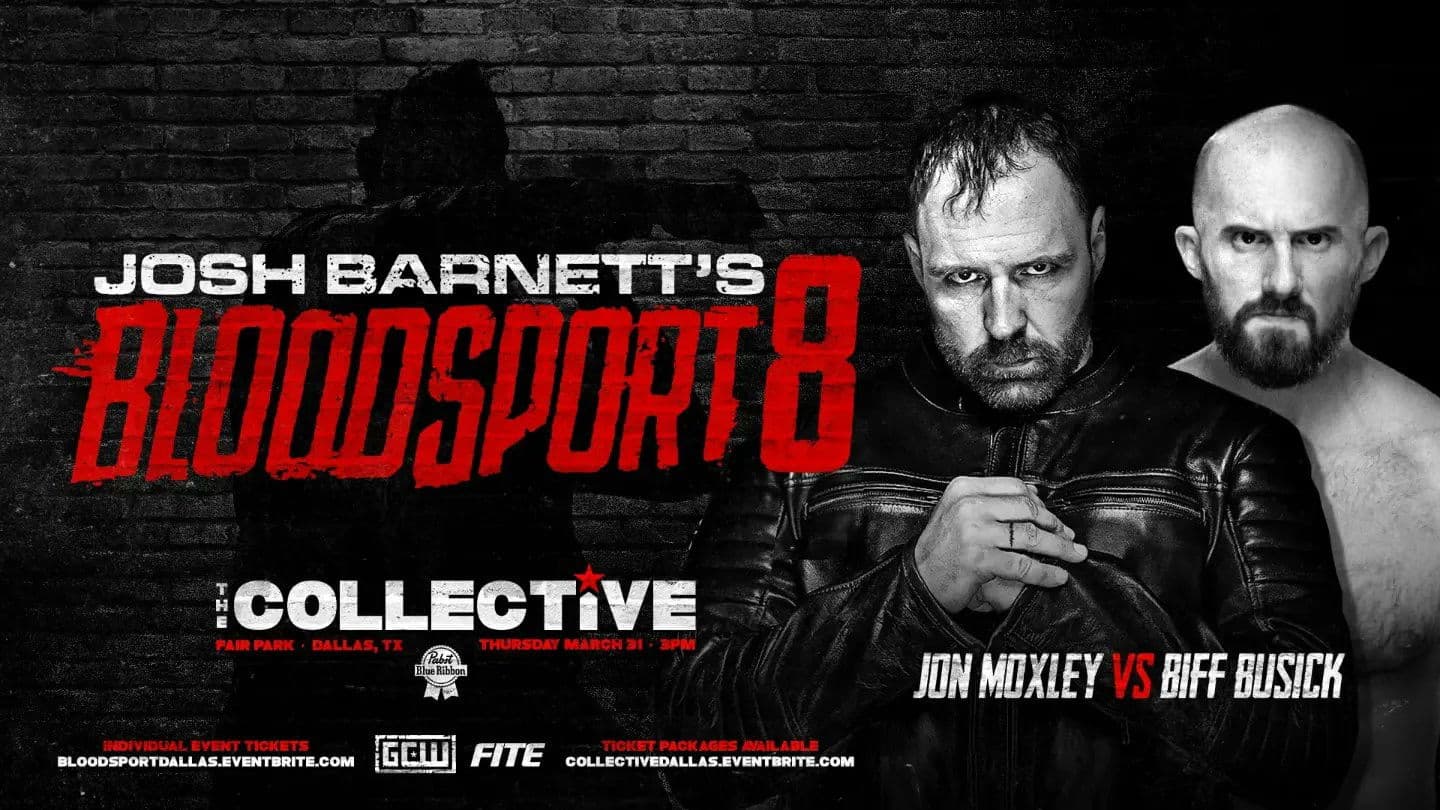 Poster backdrop for GCW Josh Barnett's Bloodsport 8