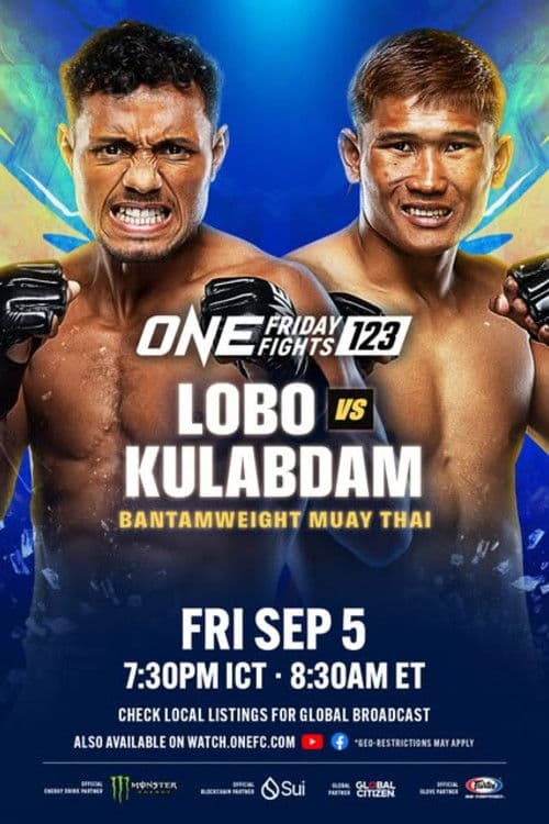 Poster backdrop for ONE Friday Fights 123: Lobo vs. Kulabdam
