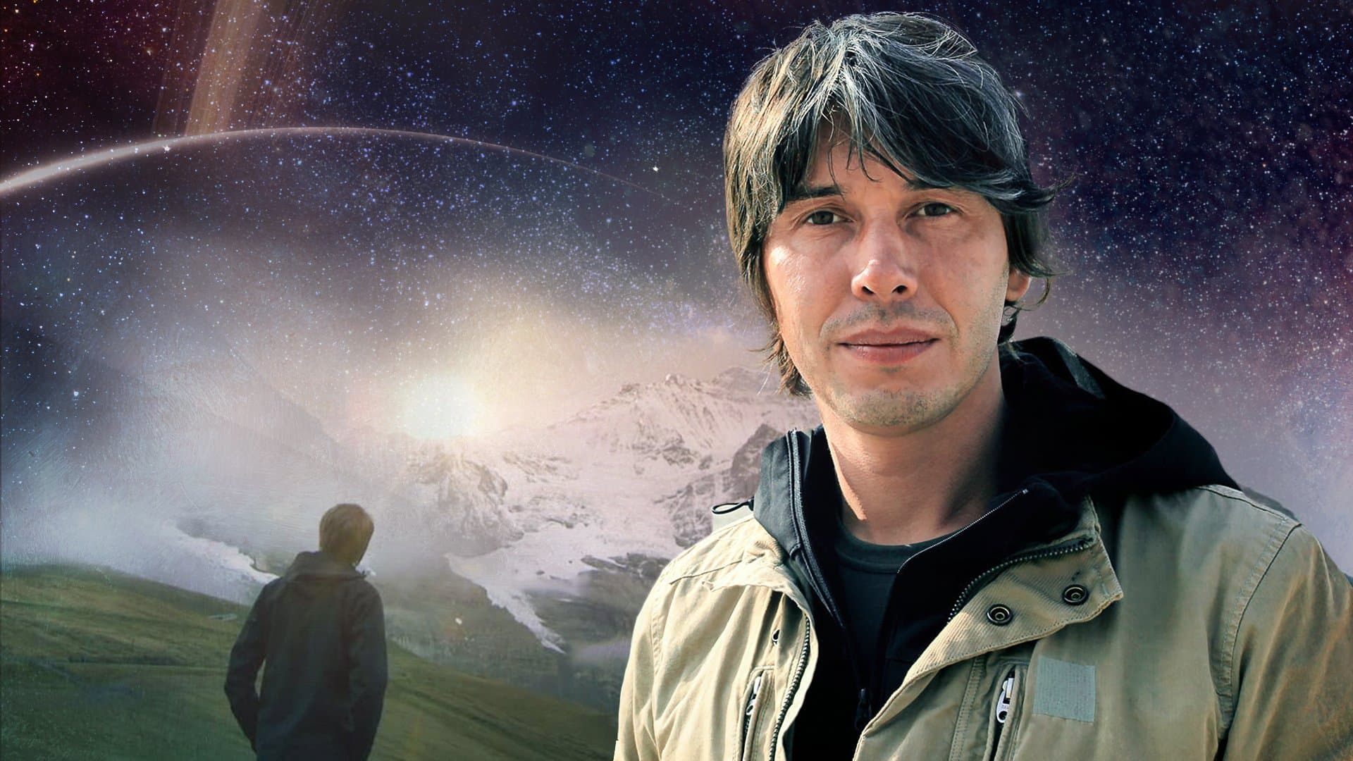 Poster backdrop for Brian Cox's Adventures in Space and Time
