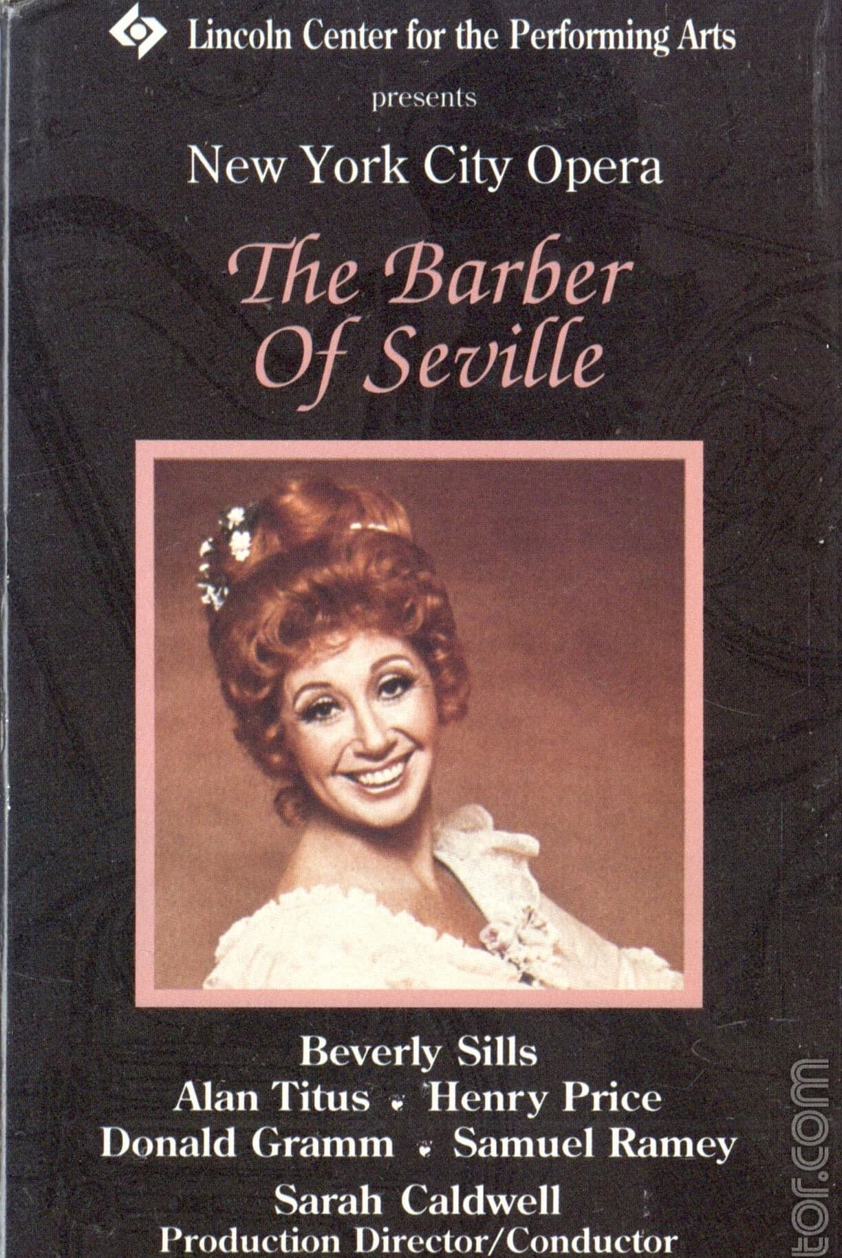 Poster backdrop for New York City Opera: The Barber of Seville