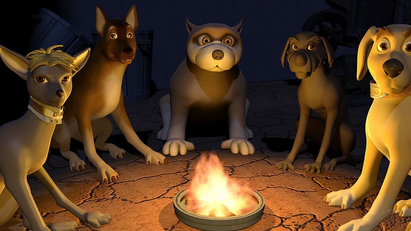 Poster backdrop for Valentino and the Dog Clan