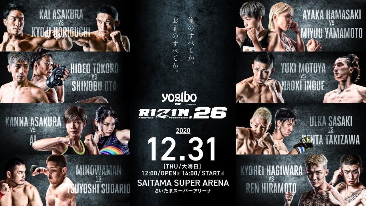 Poster backdrop for RIZIN 26