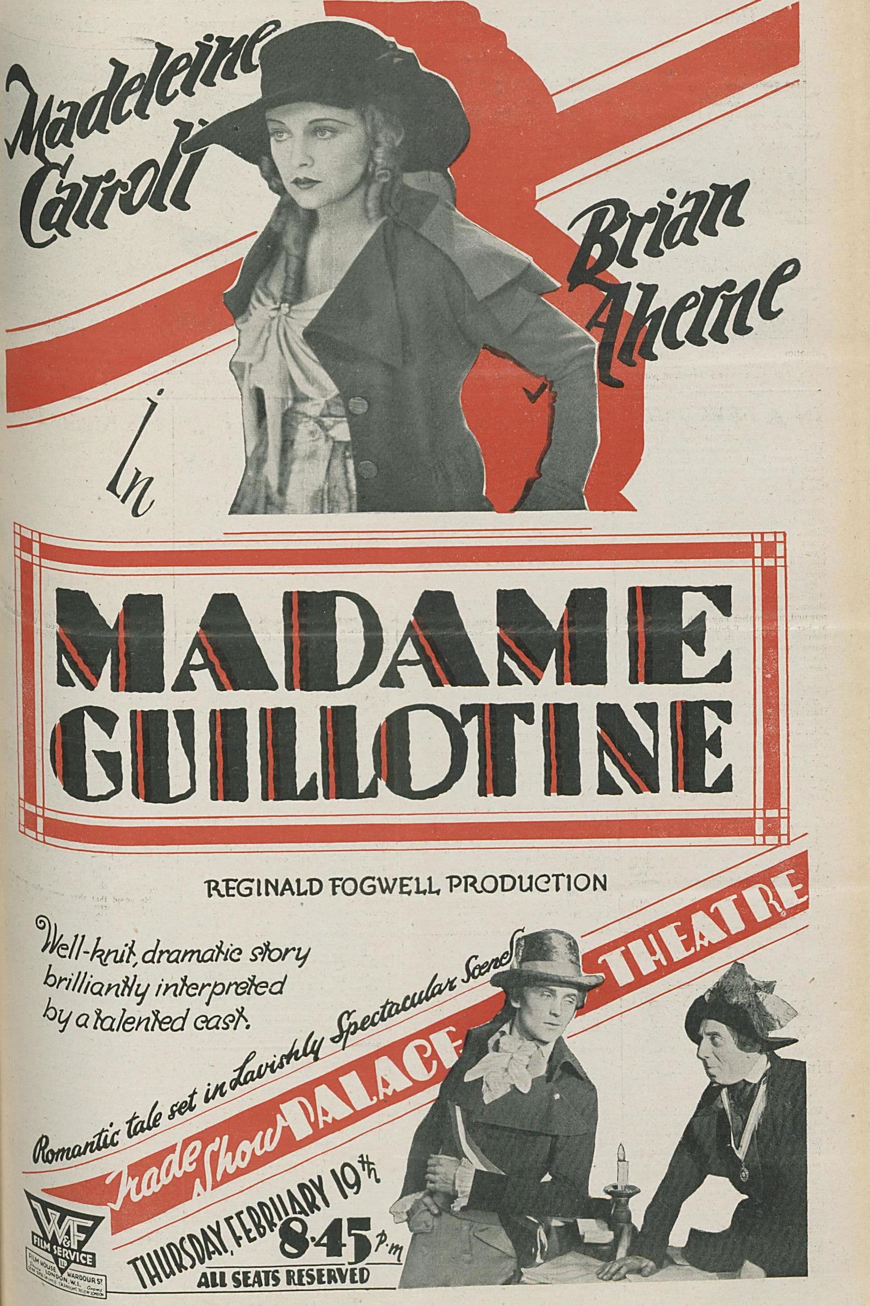 Poster backdrop for Madame Guillotine
