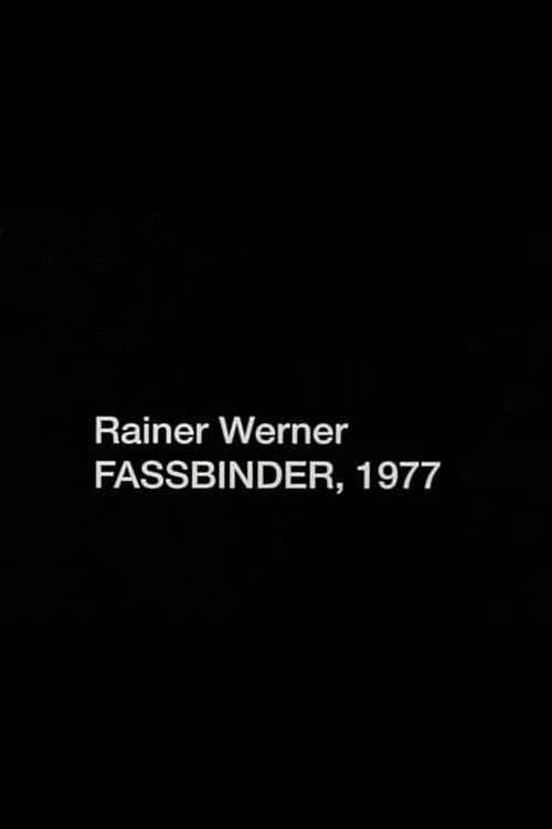 Poster backdrop for Rainer Werner Fassbinder, 1977