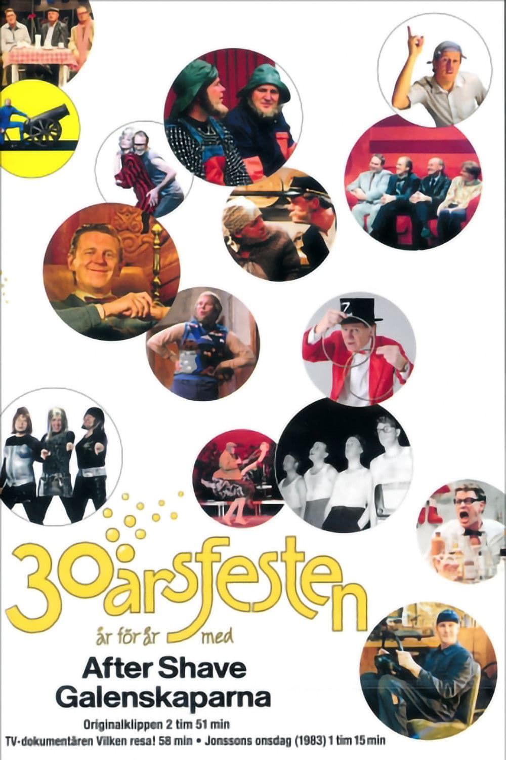 Poster backdrop for 30-årsfesten - Originalklippen