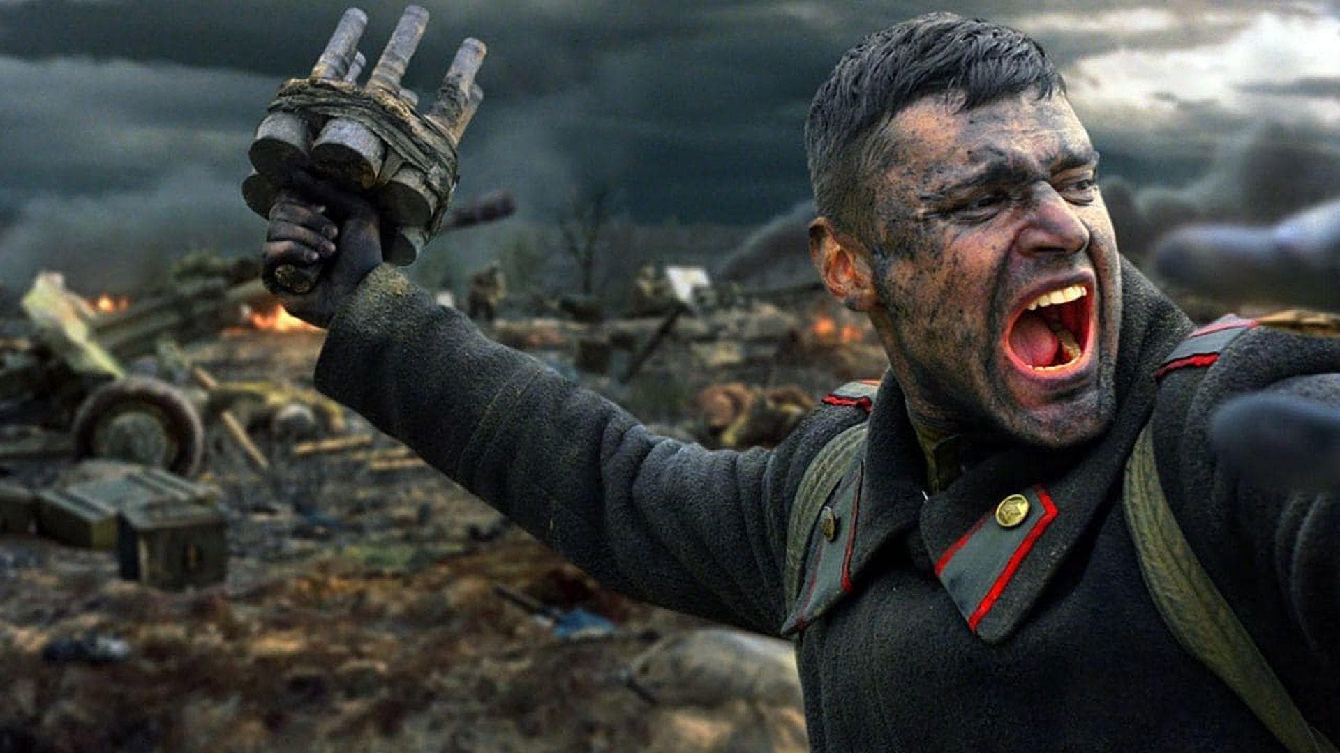 Poster backdrop for Panfilov's 28 Men