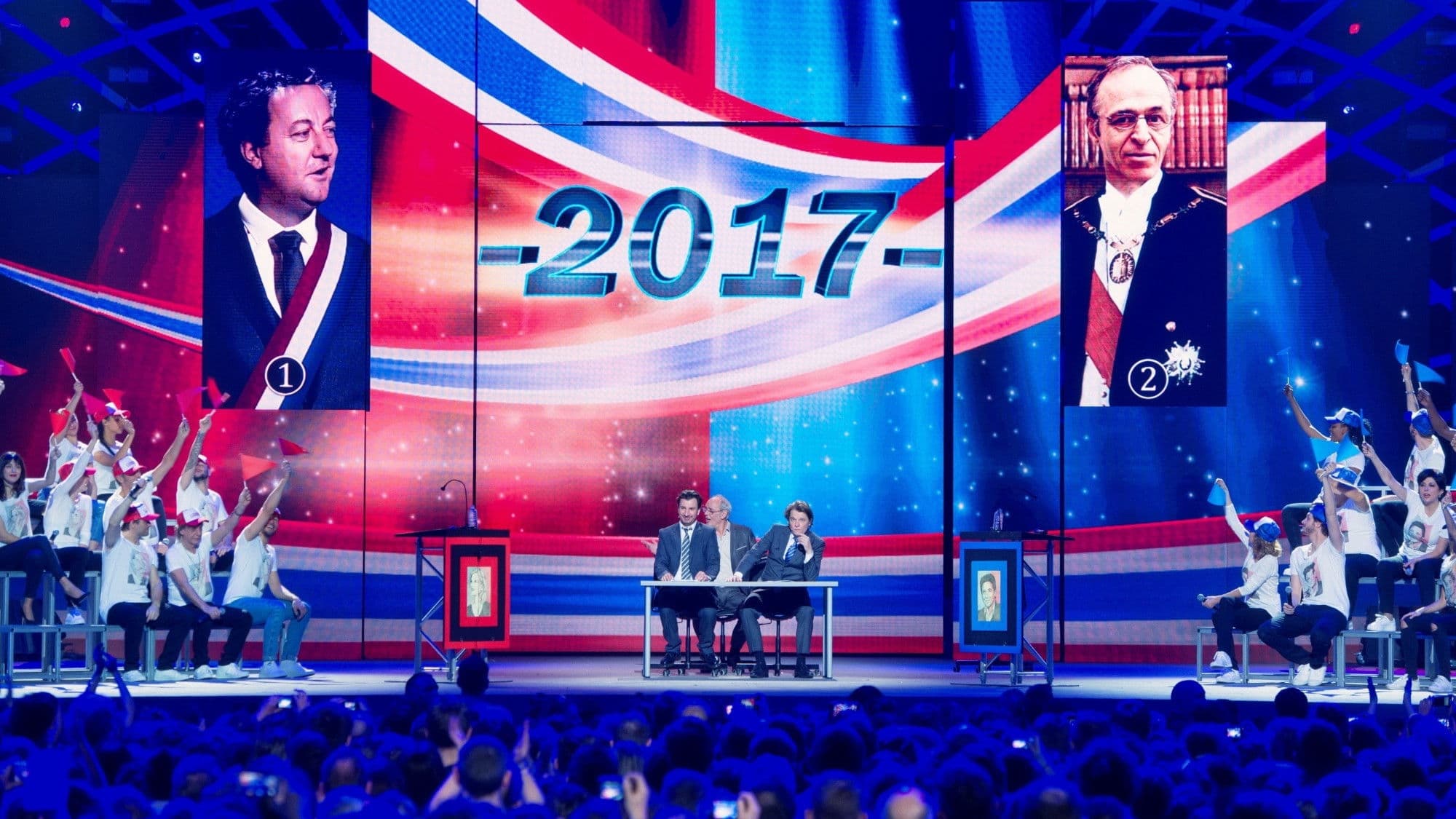 Poster backdrop for Les Enfoirés 2017 - Mission Enfoirés