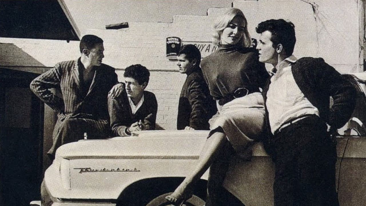 Poster backdrop for T-Bird Gang