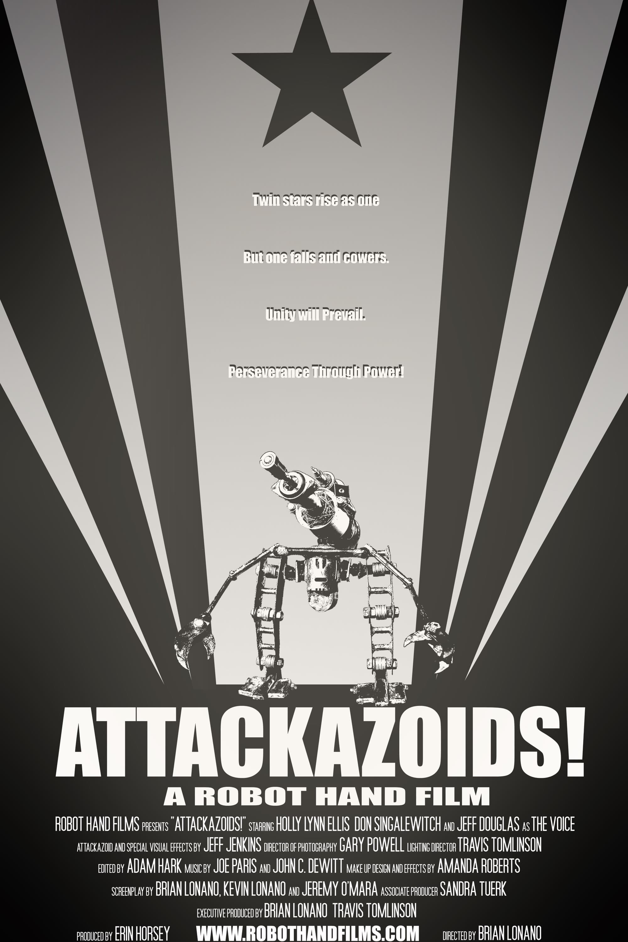 Poster backdrop for ATTACKAZOIDS!