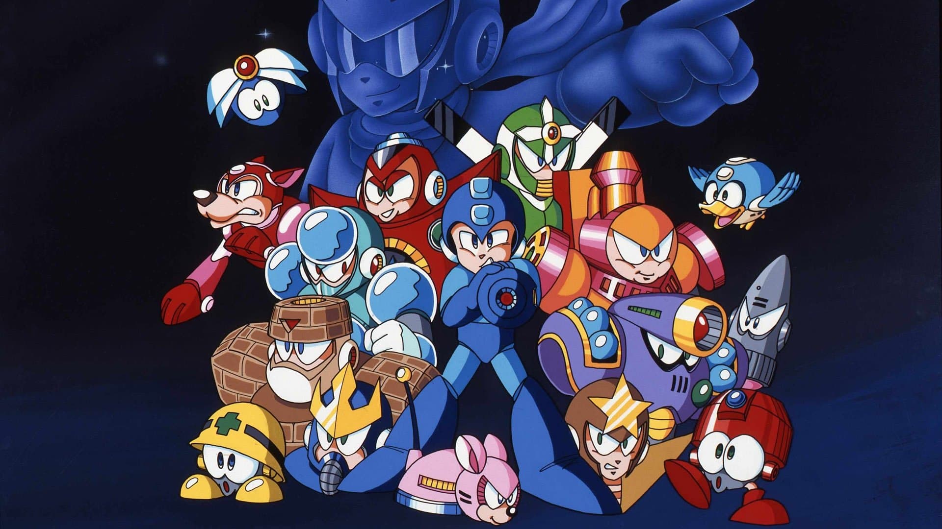 Poster backdrop for Mega Man