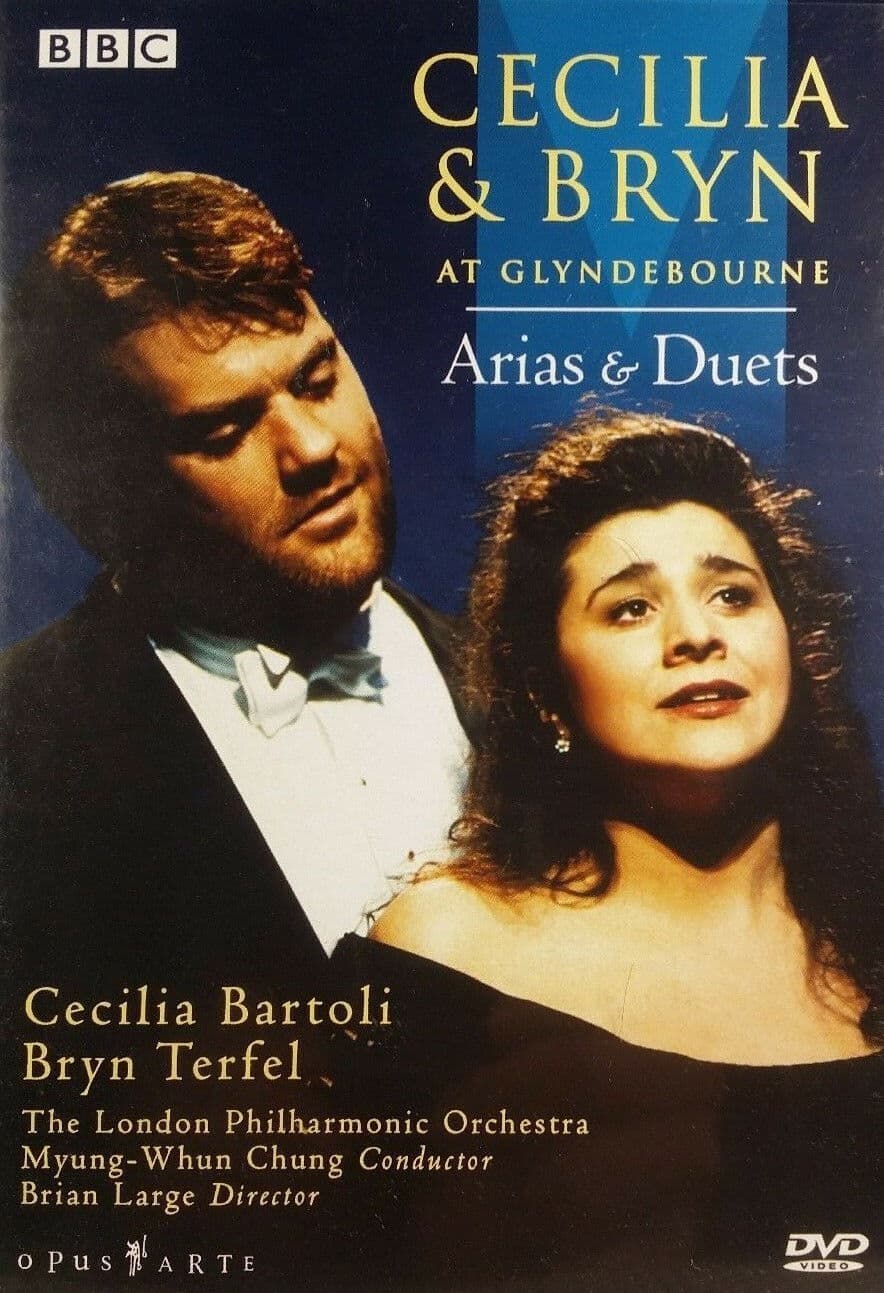 Poster backdrop for Cecilia & Bryn at Glyndebourne